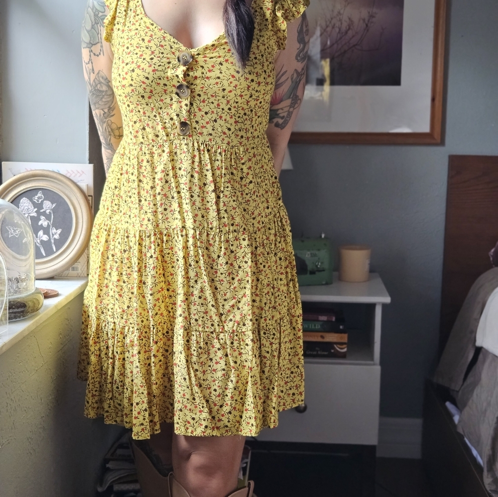 Day to Day Brand small yellow dress